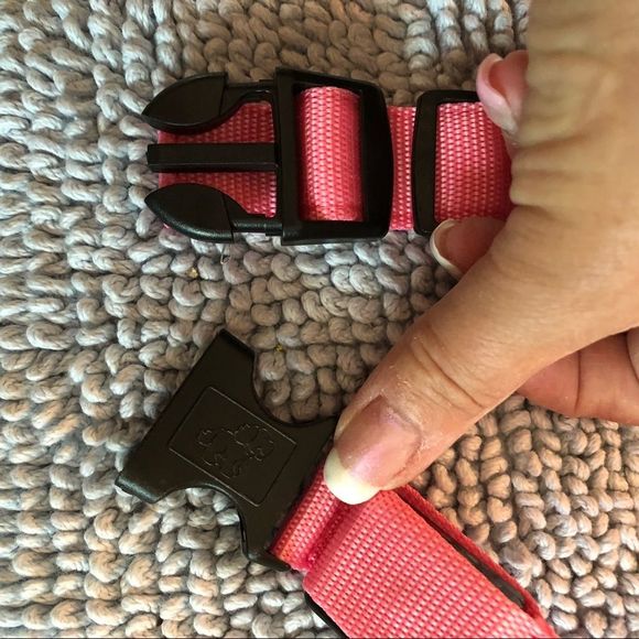Pink med size dog collar - Picture 5 of 5